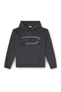Mikina Diesel S-Norman-Hood Sweat-Shirt Grey