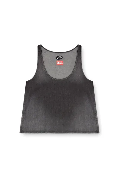 Top Diesel De-Misy-S Tank Top Black/Denim