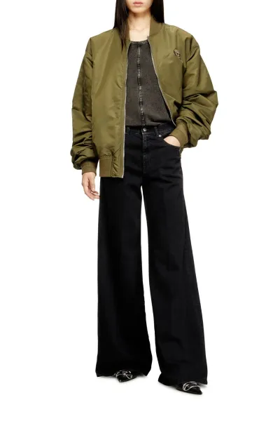 Džínsy Diesel 1978 D-Akemi Trousers Black/Denim
