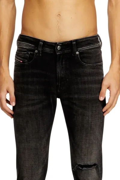 Džínsy Diesel 1979 Sleenker Trousers Black/Denim