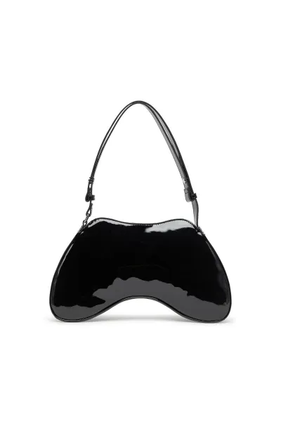 Kabelka Diesel Play Shoulder Cross Bodybag Black/Chromed