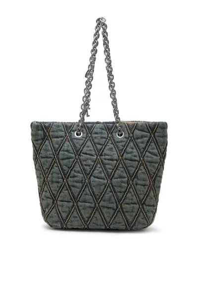 Kabelka Diesel Charm-D Shopper M Shopping Bag Blue Dirty Wash