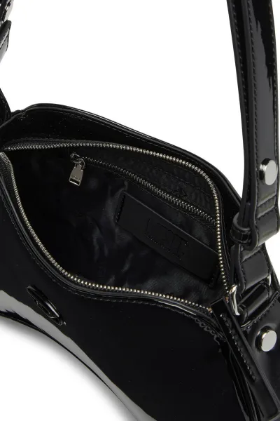 Kabelka Diesel Play Shoulder Cross Bodybag Black/Chromed