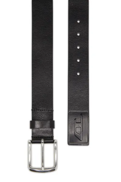 Opasok Diesel Diesel Logo B-Flag-D Embossed Belt Black