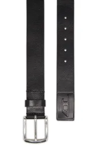 Opasok Diesel Diesel Logo B-Flag-D Embossed Belt Black