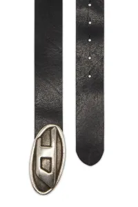 Opasok Diesel Oval D Logo B-Double Belt Black