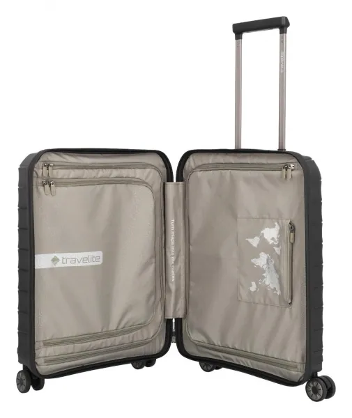 Sada cestovných kufrov Travelite Mooby S,M,L Front pocket Black