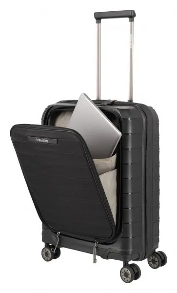 Sada cestovných kufrov Travelite Mooby S,M,L Front pocket Black