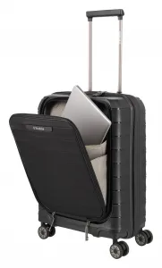 Sada cestovných kufrov Travelite Mooby S,M,L Front pocket Black
