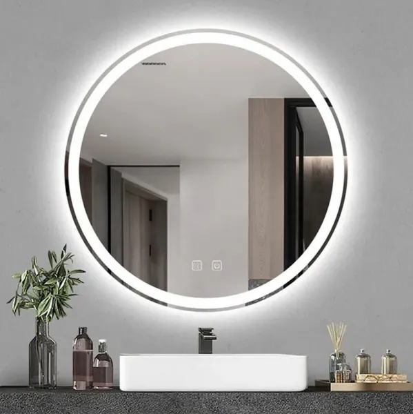 REA Dotykové nástěnné zrcadlo s LED osvětlením Bas 68,5 cm