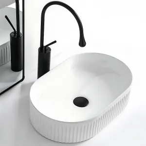 Umyvadlo na desku Rea Vanda 49 cm bílé
