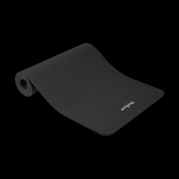 Profitent Gymnastická podložka na jogu, pilates, fitness, 183x61cm, hrúbka 1,5cm, materiál NBR, čierna