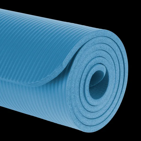 Profitent Gymnastická podložka na jogu, pilates, fitness, 183x61cm, hrúbka 1cm, materiál NBR, modrá