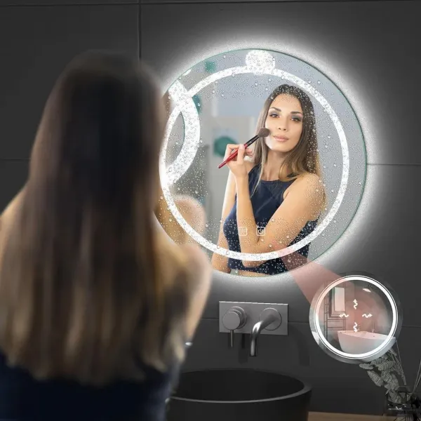 REA Dotykové Nástěnné zrcadlo s LED osvětlením Bas 58,5 cm