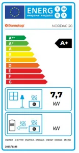 ROMOTOP NORDAC kameň, sivý igniton - akumulačné kachle NRDXDHFM4 20