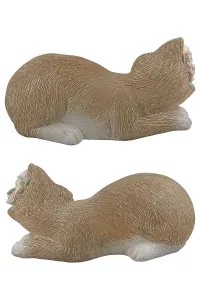 Gilde Dekorační sošky Kočky Nala, ležící, sada 2 ks