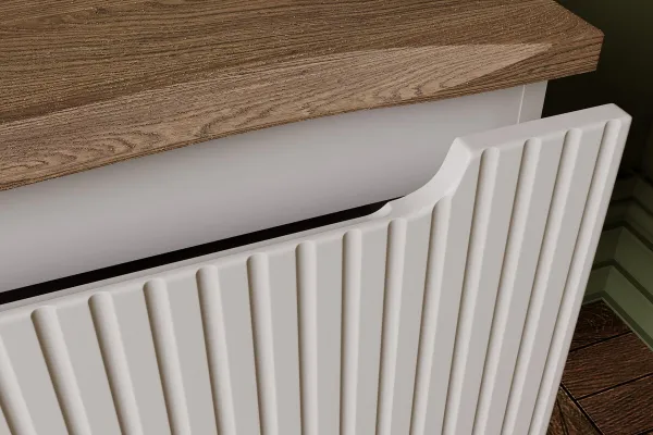 Comad Kúpeľňová zostava Nova Cashmere II so skrinkami a doskou 100 cm kašmírová