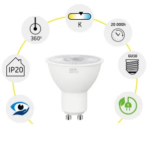 TooLight LED žiarovka GU10 7W RSL043 teplá biela