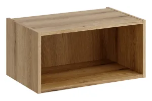 Comad Závesná skrinka pod umývadlo Nova Cashmere s doskou a regálom 80 cm kašmírová/dub coast evoke