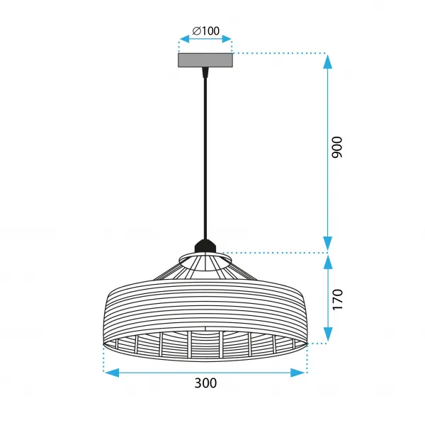 TooLight Závesný luster APP1317-1CP hnedý