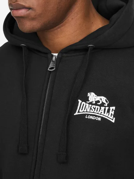 Lonsdale pánska mikina na zips s kapucňou