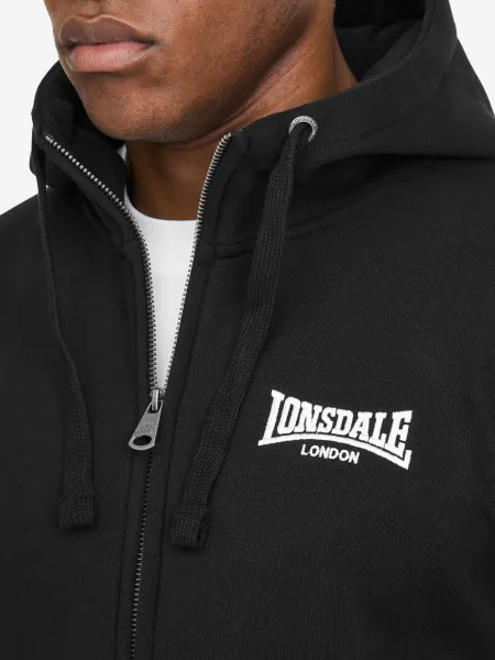 Lonsdale pánska mikina na zips s kapucňou