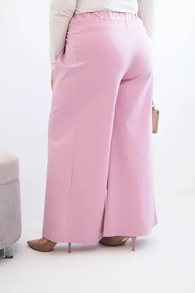 Plus size nohavice s širokými nohavicami