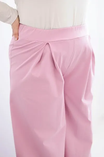 Plus size nohavice s širokými nohavicami