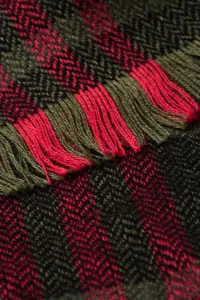 Šál Woolrich Light Plaid Scarf Greenstone Check