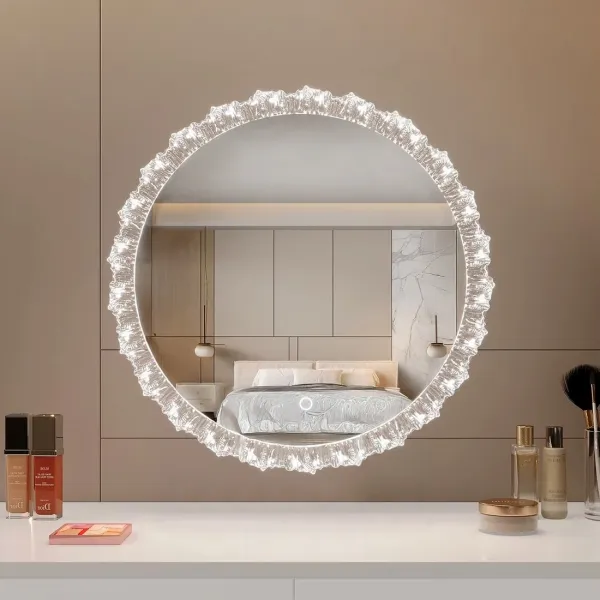 REA Dotykové nástěnné zrcadlo s LED osvětlením YH-3561 60 cm