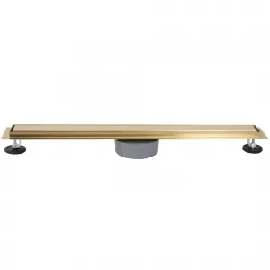 Lineární odtokový žlab Rea Neox 80 cm zlatý