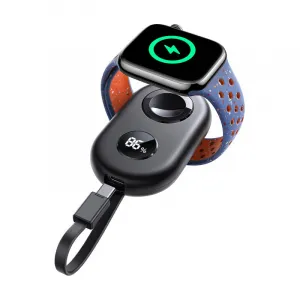 Joyroom JR-W09 3W Bezdrôtová powerbanka s USB-C káblom, čierna