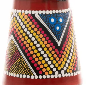 Detský bubon djembe 30 cm, mahagón, ručne maľovaný