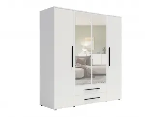 ArtGiB Šatníková skriňa MAXIONE SZ4D2SZ | MX-13 biela