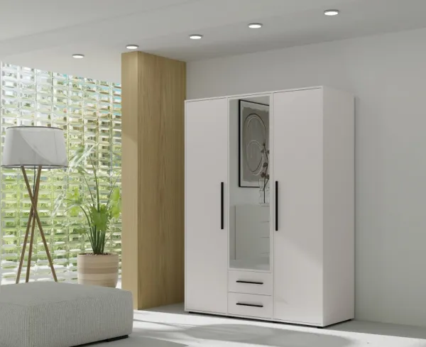 ArtGiB Šatníková skriňa MAXIONE SZ3D2SZ | MX-12 biela