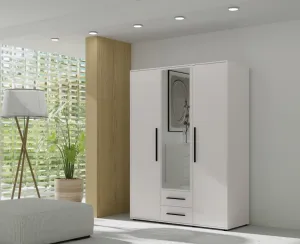 ArtGiB Šatníková skriňa MAXIONE SZ3D2SZ | MX-12 biela