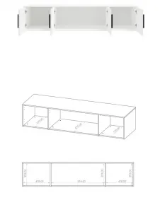 ArtGiB Nadstavec ku skrini MAXIONE 4D | MX-06 biela