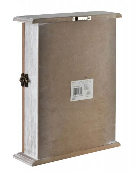 Mondex Drevená skrinka na kľúče STACY 19,5x6x28 cm hnedá