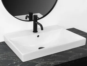 Zápustné umývadlo Rea Mandy 60 cm biele