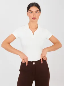 Blúzka s krátkym rukávom ecru