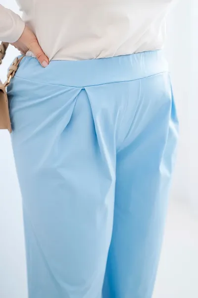 Kesi Plus Size nohavice s širokými nohavicami