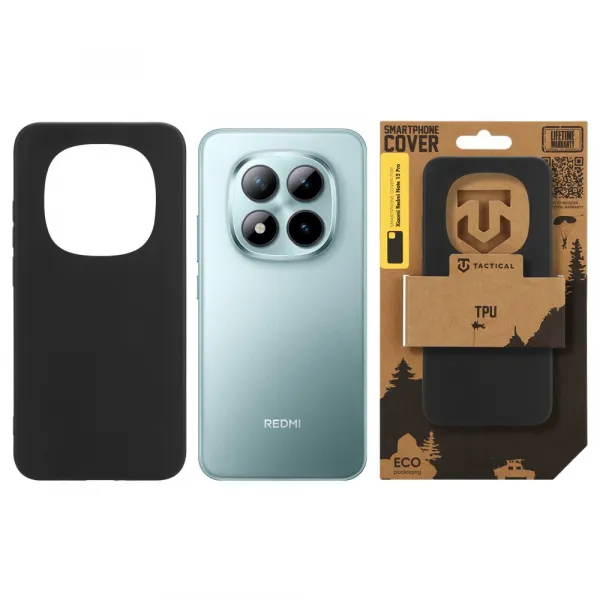 Tactical TPU obal pre Xiaomi Redmi Note 15 Pro 4G / 5G, čierny