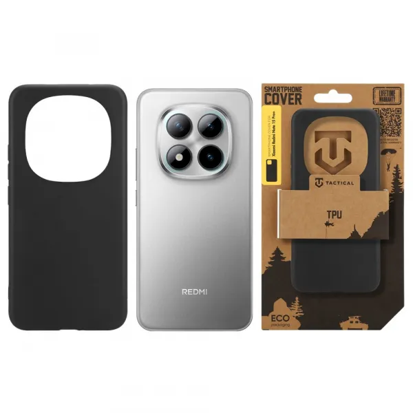 Tactical TPU obal pre Xiaomi Redmi Note 15 Pro Plus 5G, čierny
