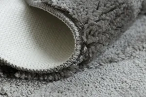 Kúpeľňový koberček SUPREME STONES kamienky, sivý kruh