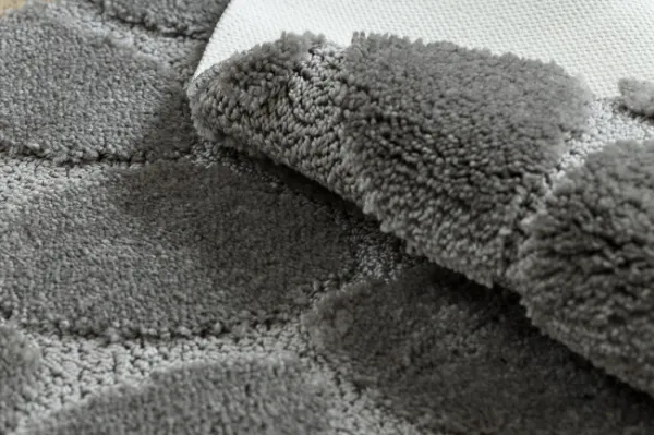 Kúpeľňový koberček SUPREME STONES kamienky, sivý kruh