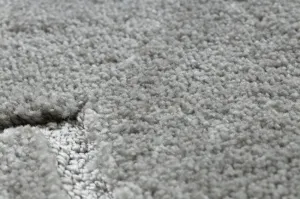 Kúpeľňový koberček SUPREME LINES línie, sivý kruh