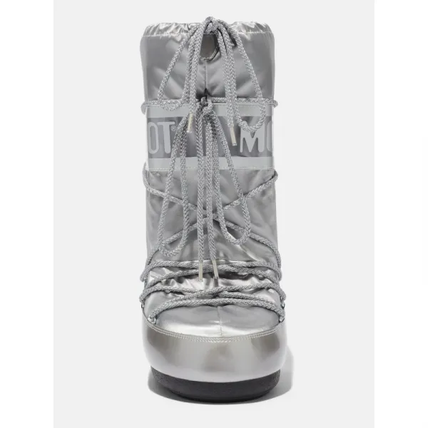Juniorské vysoké zimné topánky MOON BOOT MB ICON GLANCE-JR, H001 SILVER