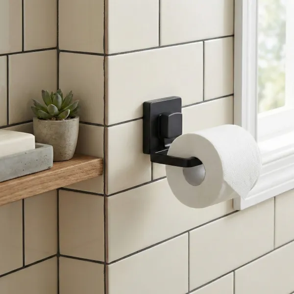 Tutumi Držiak na toaletný papier Rea VACUUM čierny