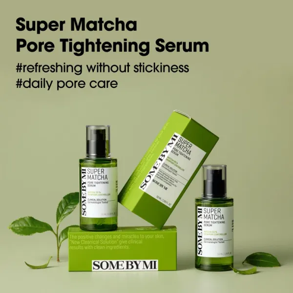 Some By Mi Super Matcha Pore Tightening Serum upokojujúce sérum proti lesknutiu pleti a rozšíreným pórom 50 ml