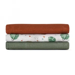 PETITEMARS Mušelínové plienky Petite&Mars Moussy Celestial Planets 3 kusy